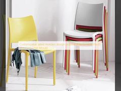 Molde de silla de restaurante de plástico irrompible/duradero de diseño moderno y personalizable