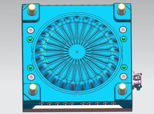 Automatic Drop 64cavity Plastic Injection Mould PP PS spoon/knife/fork mould