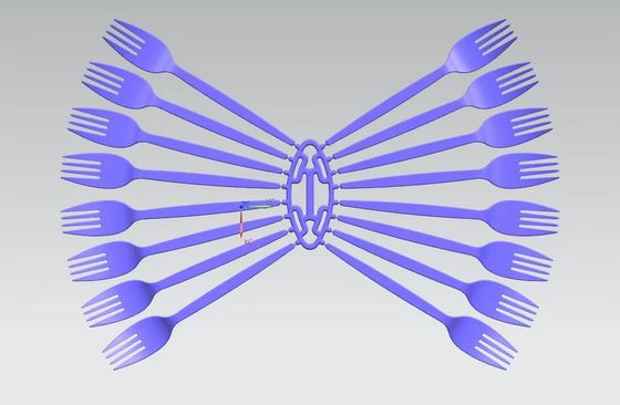 Hot Sale Disposable knife and fork Mould with Hot-Runner/Cold-Runner For PP/PS