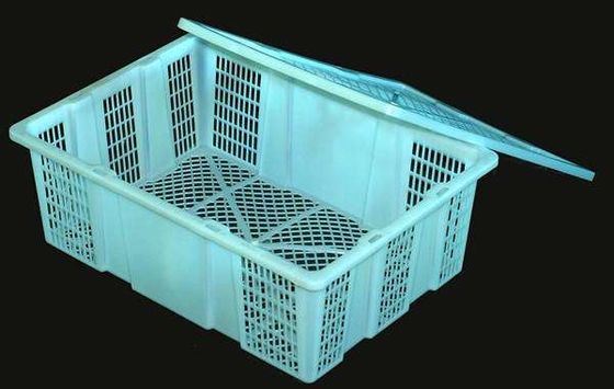 Disposable Fruit Crate Mould , Stackable Plastic Crate Mould Semi / Automatic