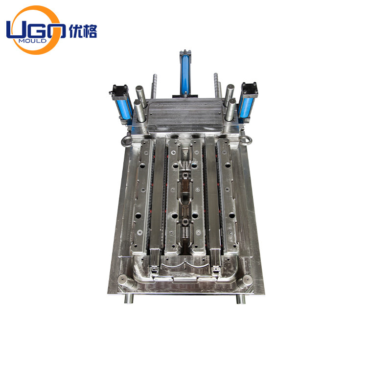 Square Table Plastic Injection Mould Rattan Table With Leg 2 Cavity Cold Runner
