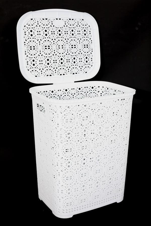 New fashion design Plastic Laundry Basket Mould with cover